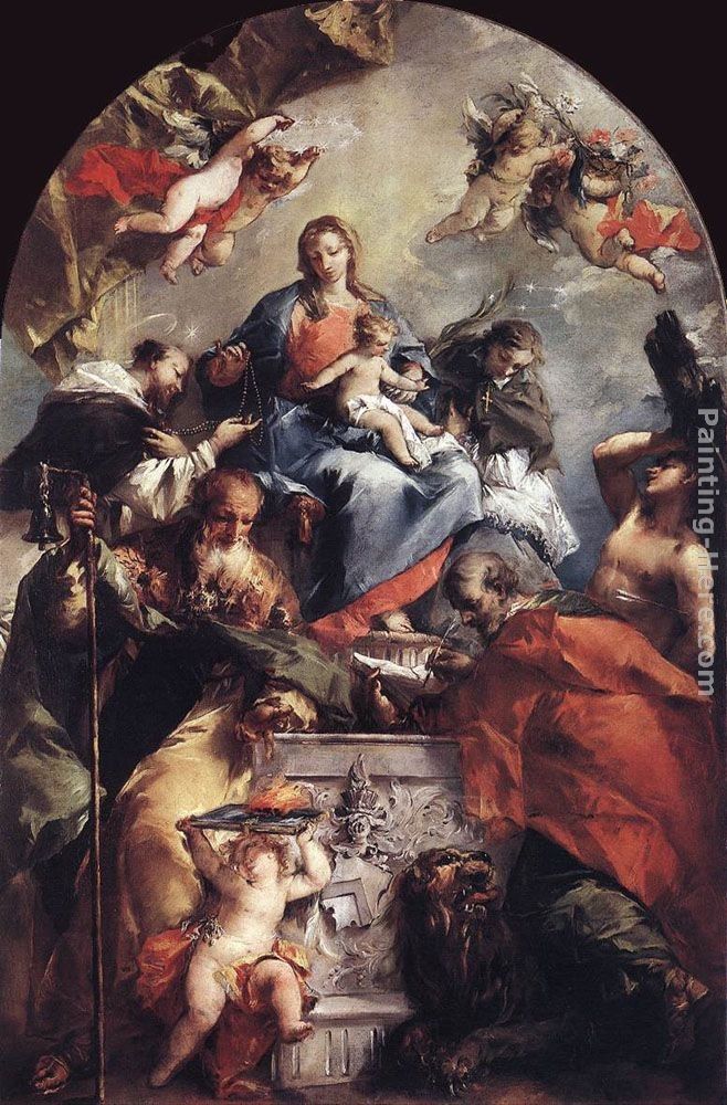 Giovanni Antonio Guardi Madonna and Child with Saints
